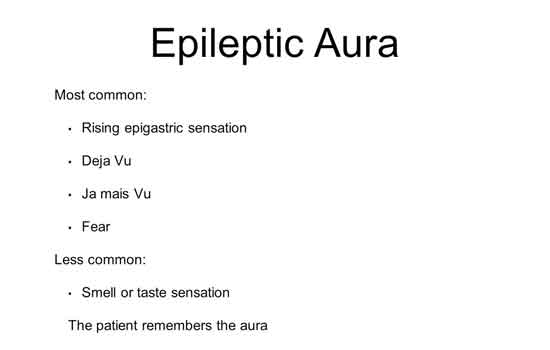 Epilepsy and Aura
